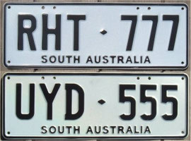 australische Nummernschilder