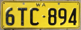 Nummernschild aus Australien