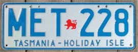 australisches Nummernschild Tasmanien