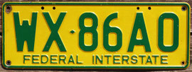 Nummernschild aus Australien