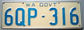 australisches Nummernschild