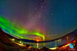 Aurora Boreal observada desde el sur de Groenlandia. ©Imagen: D. Padrón. (en SINC)