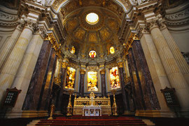 The altar of a traditional Church