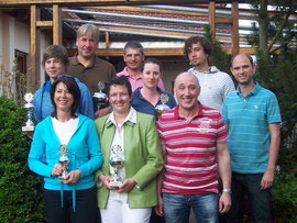 Sieger und Platzierte des Ski-Tennis-Cups 2008.