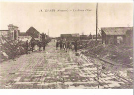 déblaiement et baraques provisoires.