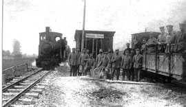gare des soldats allemands à Malassise