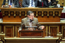 A la tribune du Sénat le 31 Janvier