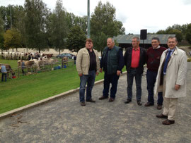 Avec les organisateurs du comice