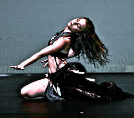 Modern oriental dance performance
