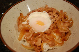 生姜焼き玉丼