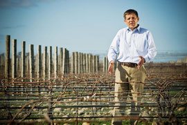 A. Bourgeois in his vineyard