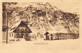 Verlag: Pension Restaurant Cavaglia. Gelaufen 25. Juni 1929