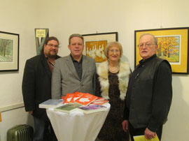   V.l.n.r.: Gemeinderäte Mag. Klaus Bergmaier und Mag. Wolfgang Mahrer, Dr.in Ruth Aspöck, Obmann Gemeindrat Franz Kral. Foto: zVg