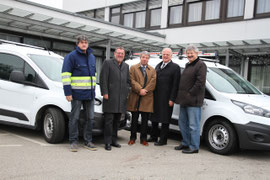 Übergabe der neuen Fahrzeuge für das Wasserwerk Krems. Foto: Stadt Krems.