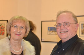 Dr.in Ruth Aspöck mit Kultur-Mitte-Obmann Gemeinderat Franz Kral. Foto: zVg