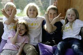  Ganz nach dem Motto auf den neuen Krems-T-shirts hatten die Kinder viel Spaß beim Probieren. Foto: Stadt Krems.