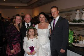 Janine, Christian, Melanie,Bernd und Sonnenschein Vivien