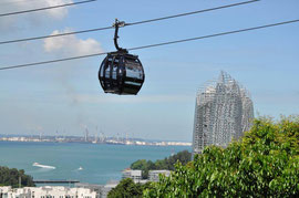 Cable car vom Mount Faber aus