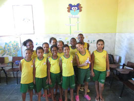 Turma do 3º, 4º e 5º ano do turno vespertino