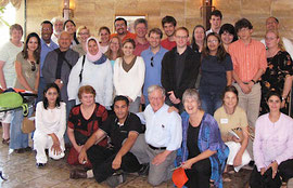 American Friends Service Committee Middle East Planning Meeting, Amman, Jordan (Christina Graf, front row in purple)