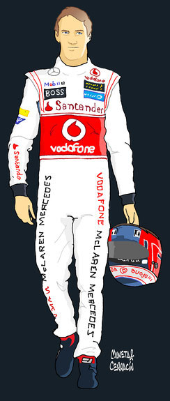Jenson Button by Muneta & Cerracín