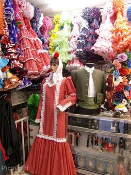 Flamenco Costume Shop at Plaza Mayor, Madrid