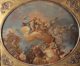Giacinto Diana, L’Olympe, huile sur toile, Musée des beaux-arts de Brest.