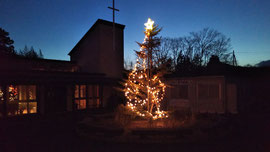 気仙沼第一聖書パプテスト教会のクリスマスツリー