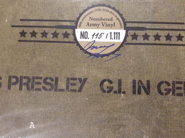 Handnummerierte Limited Edition Nr. 115 von 1111: "Elvis Presley -G.I. In Germany"
