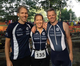 Sprint-Staffel in Thüle: Marc und Fleur Suin de Boutemard, Ralf Meyer