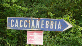 The sign on the way up to La Mela Rosa B&B