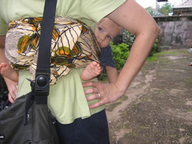 Caleb has adjusted to riding African style