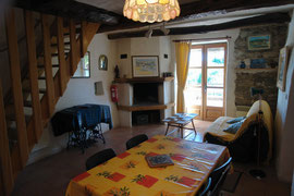 "La clède", the living room.