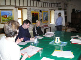 Séminaire dans la grande salle  la "grange"