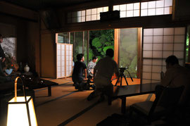 最福寺さんでの取材のときの様子です(東金茶道会の皆様の協力をいただきました)