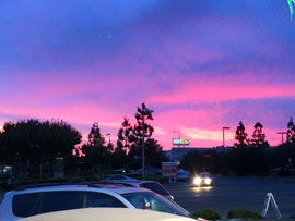 ある日のサンディエゴの夕焼け