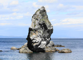沼 島 上立神岩