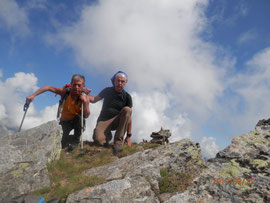 In vetta al Pizzo Nero