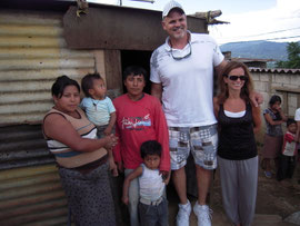 in front of the old house