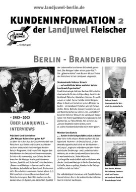 Print-Kundeninformation mit Fotos und Interviews IGW 2003. (c) Helga Karl