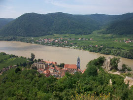 Blick auf Rossatzbach, Wachau