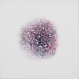 1986 acrylic paint on canvas 40 x 40