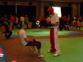 Marco Broccoli receiving instructions from Alex Barrowman Jnr
