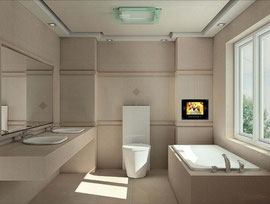 シンプルで機能的で美しいbathroom いつかはこうなるように思えます