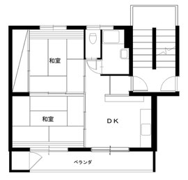 団地の調査では、高齢者はDKと南側和室だけで生活していました