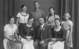 1937 - Carl u. Maria Kögl mit Kindern anlässlich Silberner Hochzeit