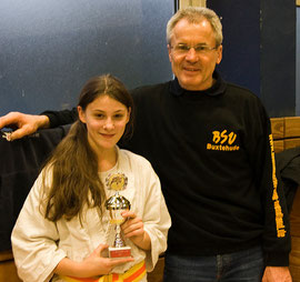 Charlene Erkrath und Trainer Hans Heinrich Cohrs