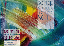 plakat "songs & music for the soul"