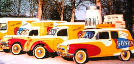 Peugeot 202 "GONON" Produits laitiers  Caravane 1953 Circuit des 6 Provinces ou/et Dauphiné Libéré