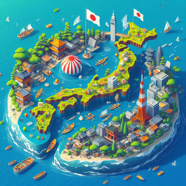 Japan an isolated island country. Language is important.